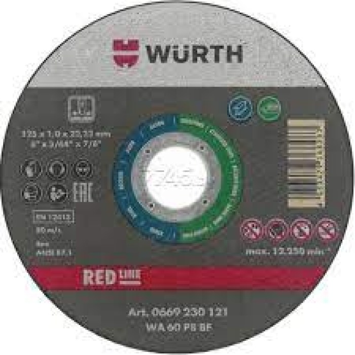 Круг отрезной по металлу 125-1,0 мм (WURTH)